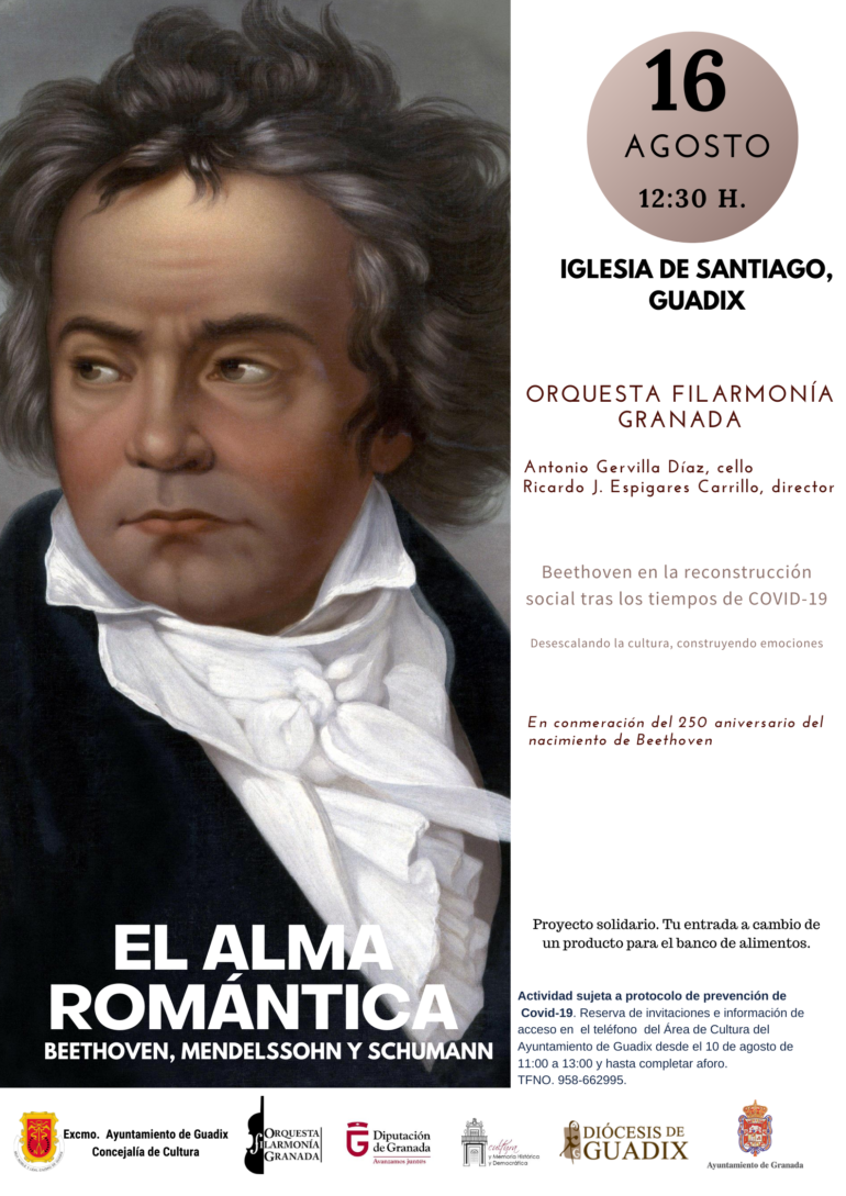Concierto solidario en homenaje a Beethoven en el 250 aniversario de su nacimiento.