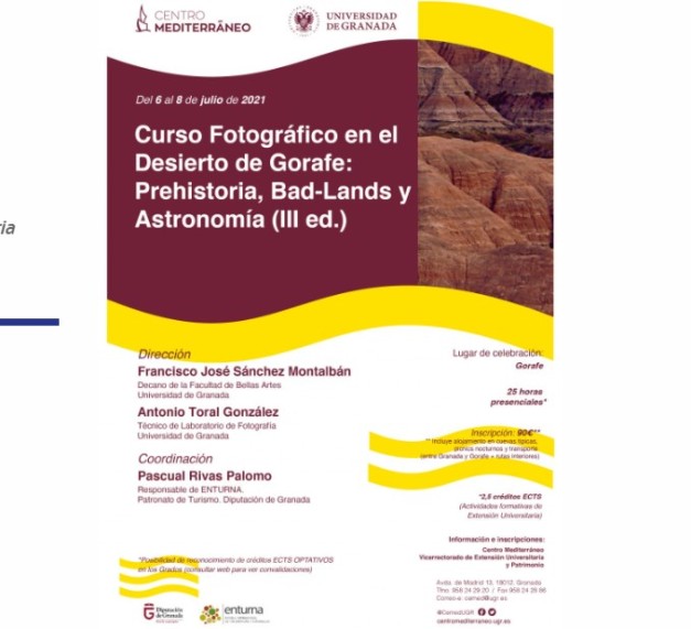 CURSO FOTOGRÁFICO EN EL DESIERTO DE GORAFE: PREHISTORIA, BAD-LANDS Y ASTRONOMÍA (III ED.)