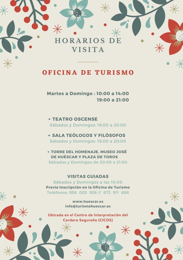 ¡¡HORARIOS DE VERANO, 26 DE JUNIO EN HUÉSCAR!!