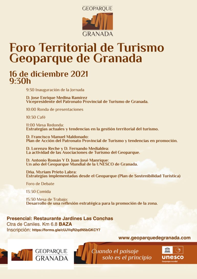 Foro Territorial de Turismo del  Geoparque de Granada
