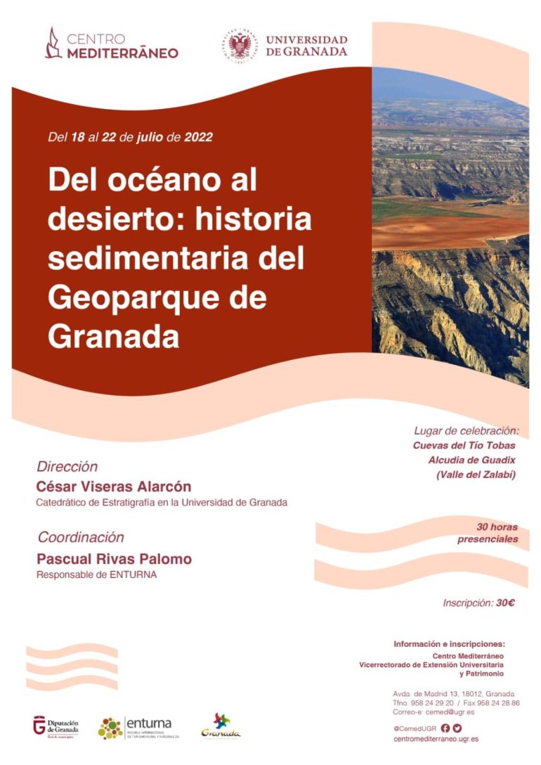 “Del océano al desierto: historia sedimentaria del #GeoparquedeGranada”