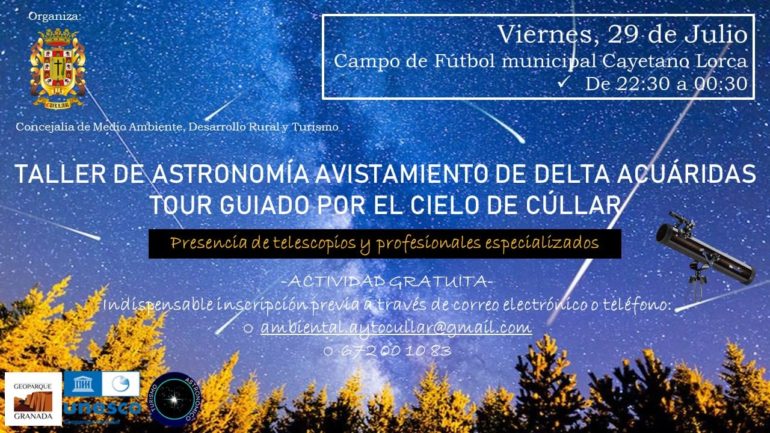 Taller de Astronomía Avistamiento de Delta Acuáridas