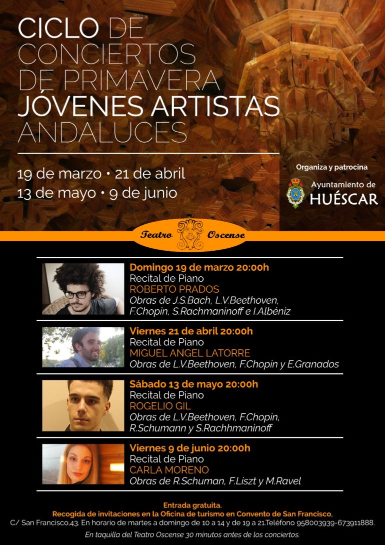 HUÉSCAR. I Ciclo de Conciertos de Primavera Jóvenes Artistas Andaluces