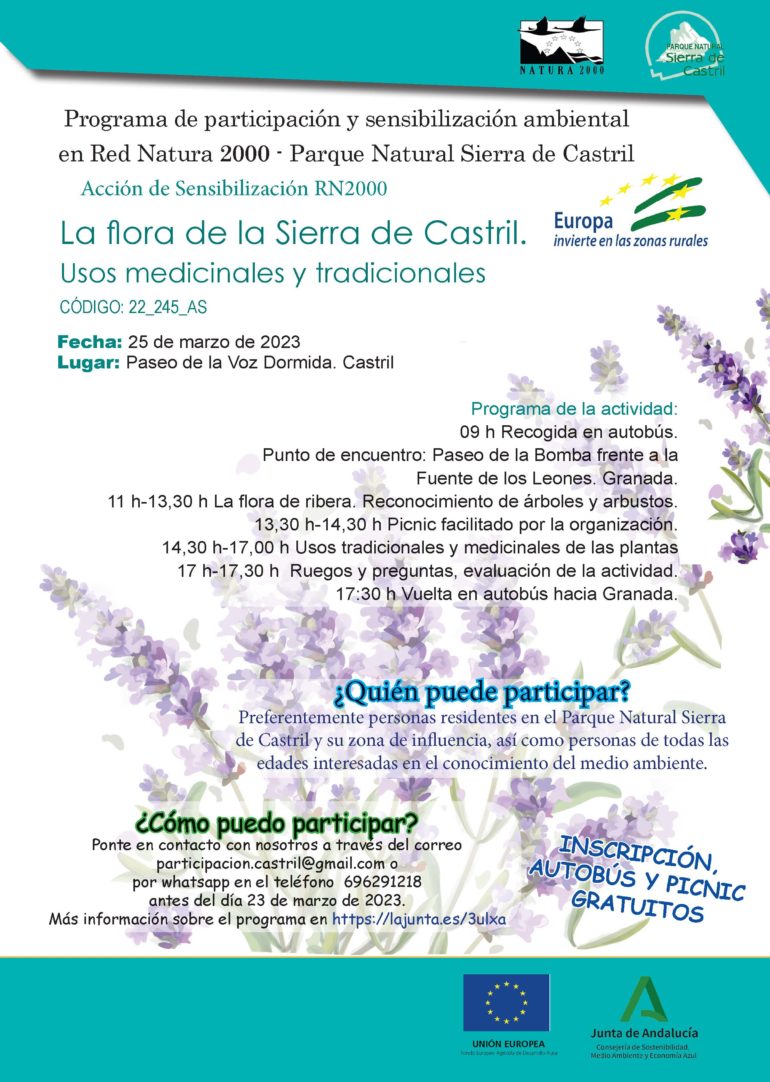 ¡NUEVA ACTIVIDAD!  La flora de la Sierra de Castril. Usos medicinales y tradicionales, salida desde Granada