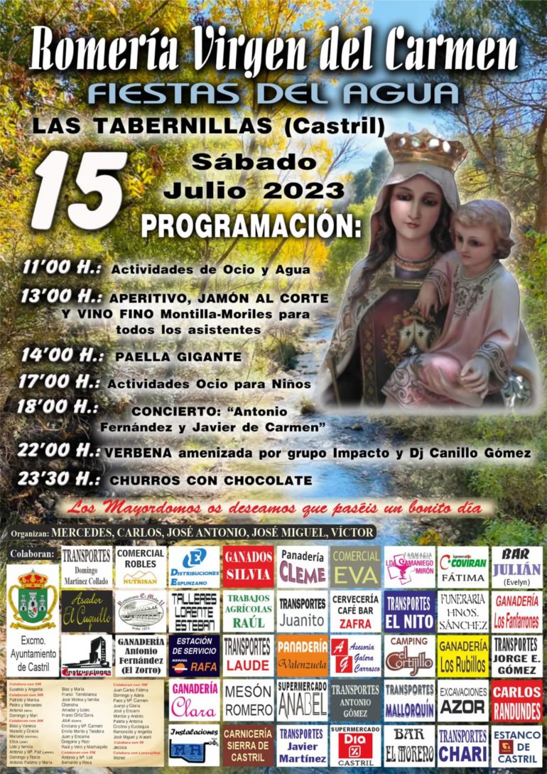 Romería de la Virgen del Carmen (Fiesta del Agua)  2023 en Castril