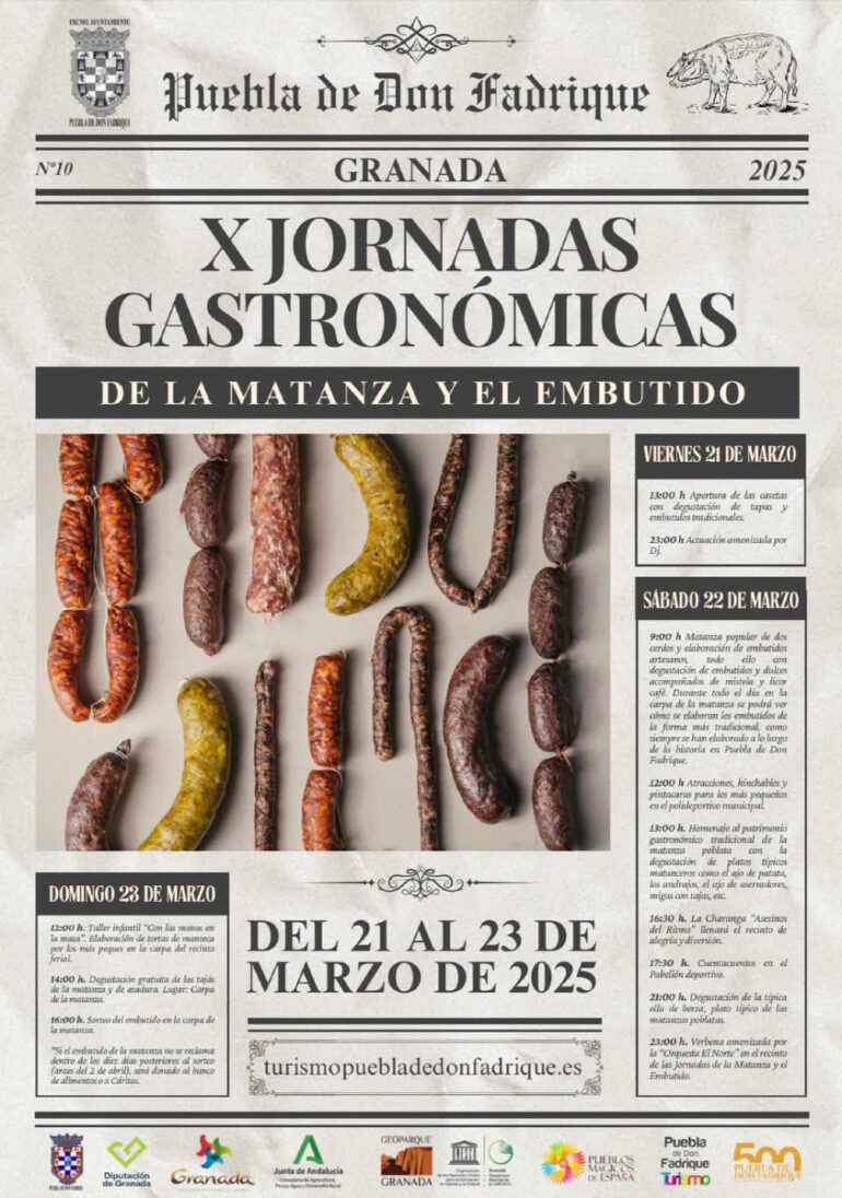 X Jornadas Gastronómicas de la Matanza y el Embutido en Puebla de Don Fadrique